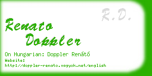 renato doppler business card