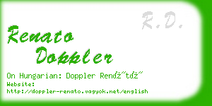 renato doppler business card